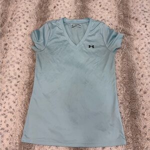 Under Armour Women's Sky Blue V-Neck Tee